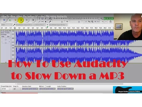 Download MP3 How to slow down the tempo of a mp3 file using Audacity