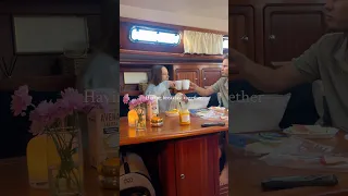 Boatlife morning routine⛵️☕️ #boatlife #liveaboard #morningroutine