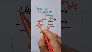 How to subtract time shorts