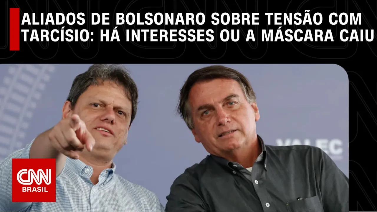 Aliados de Bolsonaro sobre tensão com Tarcísio: Há interesses ou a máscara caiu | CNN ARENA