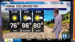 Cooler Friday with more storms