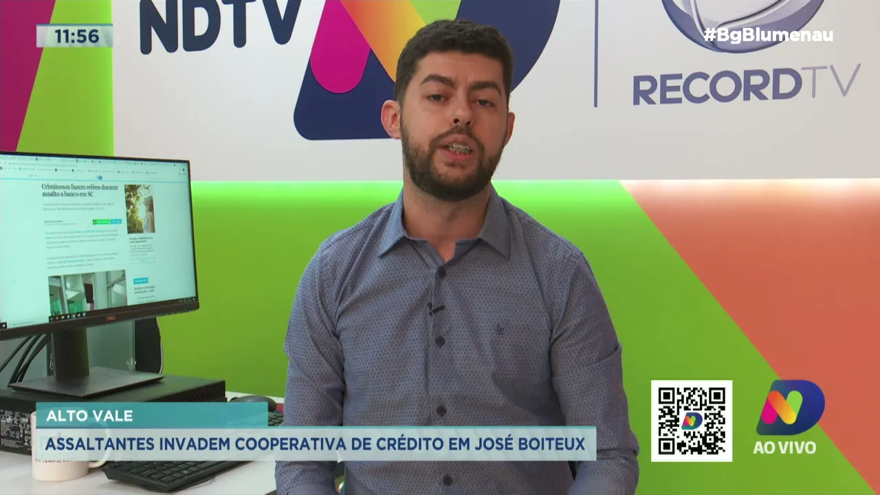 Assaltantes invadem cooperativa de crédito em José Boiteux