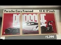 Porsche Framed Wall Decor The Ultimate Gift for Car Lovers 13x17 Porsche Poster Set Car Posters