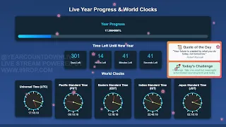 5th March 2025 Live Countdown to 2026 301 Days Left 17 Completed Stay Motivated