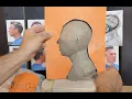 Clay Bust Project Part 2 clay profile egg form