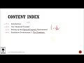 Content Index - HYSYS Your First Simulation Lec 002