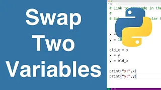 Swap Two Variables Python Example