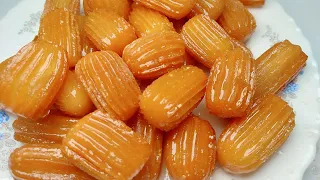 لو عندك شوية دقيق وشوية ميه هتعملي بلح الشام الاقتصادي بدون بيض بطريقة جديدة اول مره تشوفوها تحفه 