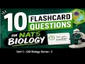 1 Ten flashcards for Nat5 Biology Unit 1