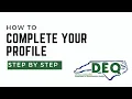 How to Complete Your Profile