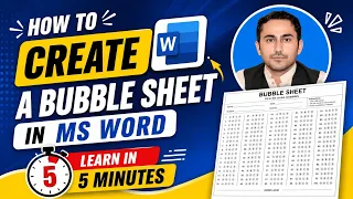 How to Create Bubble Sheet in MS Word