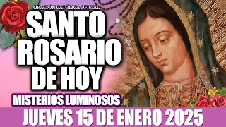 EL SANTO ROSARIO DE HOY JUEVES 15 DE ENERO DE 2026-Misterios Luminosos❤️EL SANTO ROSARIO DE HOY🙏