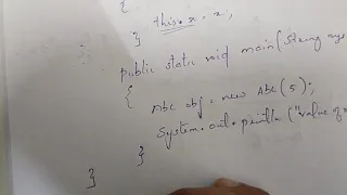 this keyword Lecture 16