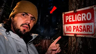 Fui de NOCHE al BOSQUE MÁS PARANORMAL DE CHILE... 😰 Algo nos contactó!*