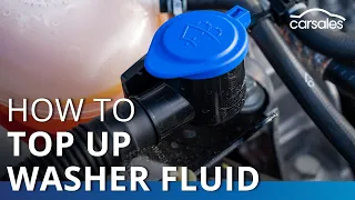 How to top up your windscreen washer fluid carsales com au