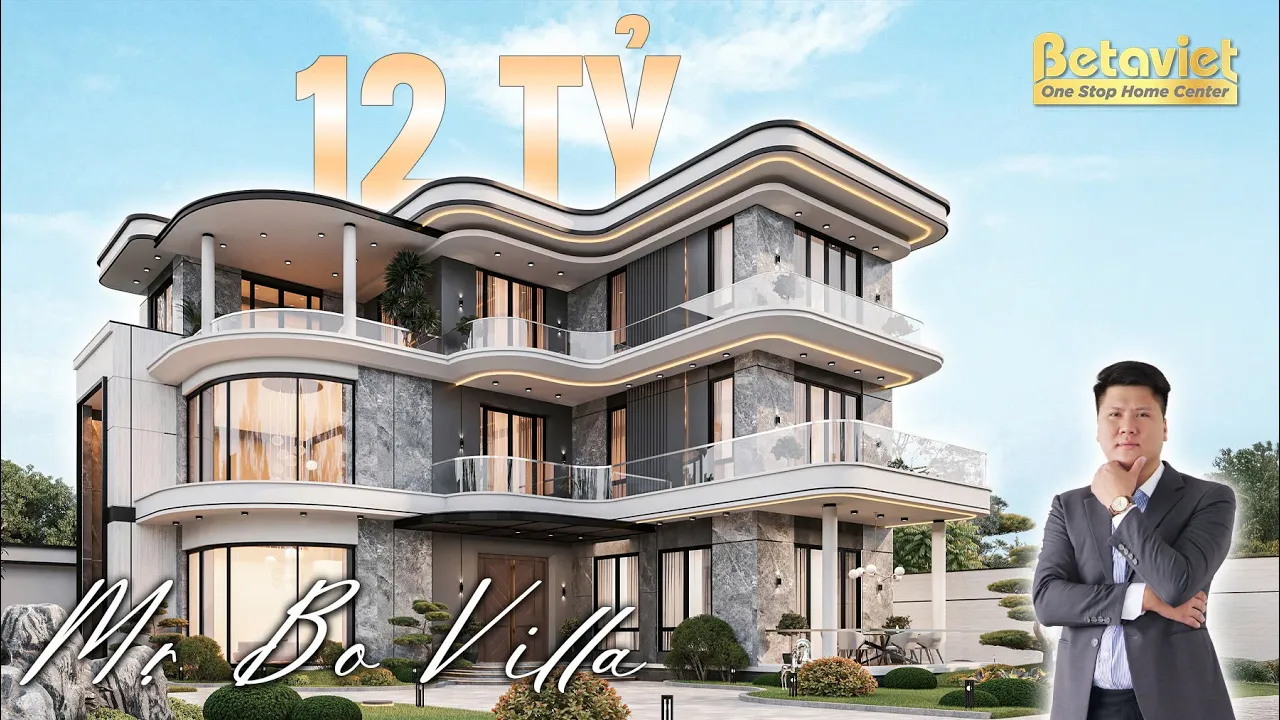 Thiết kế biệt thự hiện đại 12 tỷ Mr. Bộ Villa 800m2 gây sốt tại Thái Bình