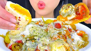 ASMR Creamy Parmesan Seafood Boil Spicy Bowl | Eating Sounds | Mukbang #asmr #food