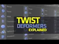 TWIST DEFORMER - CINEMA 4D
