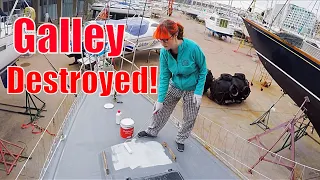Galley DESTRUCTION | Sailing Wisdom [S3 Ep36]