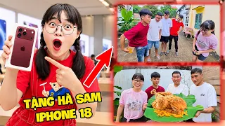Hà Sam Được Cả Team Tặng Iphone 18 Pro Max Và Làm  Gà Rán Nguyên Con Chiên Giòn Cực Ngon