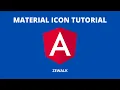 Angular Material Icon Tutorial 2021