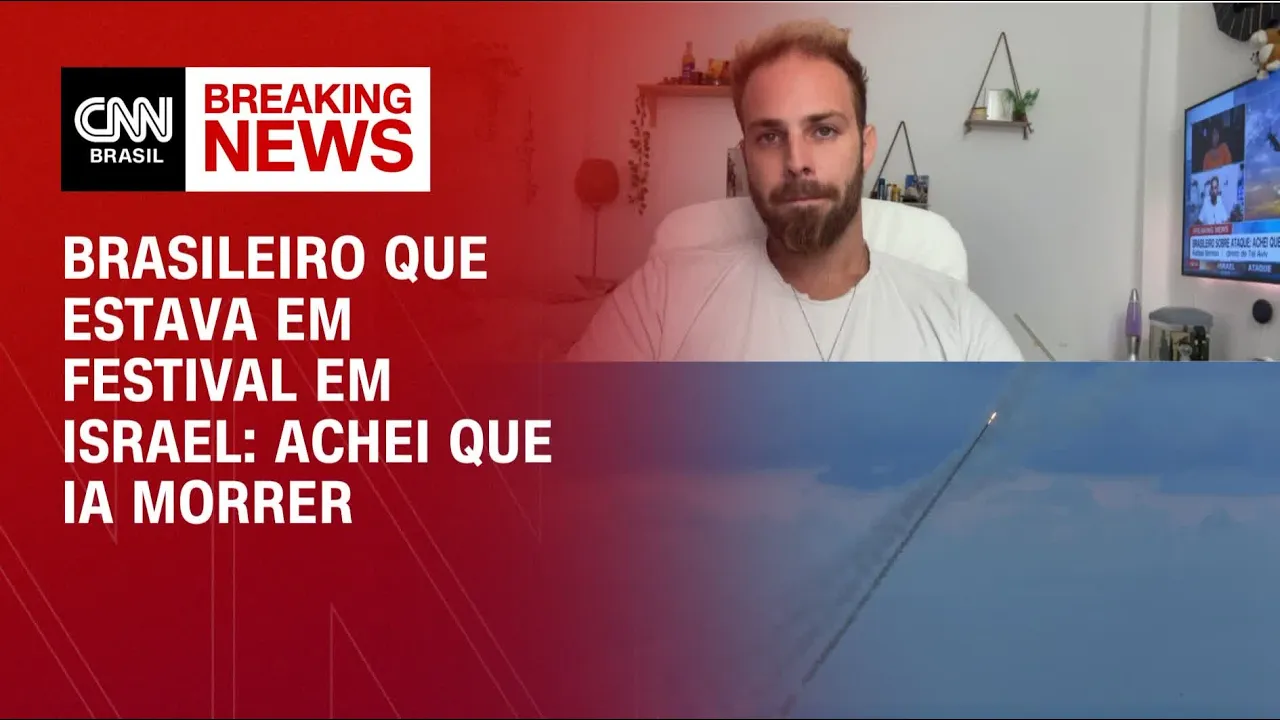 Brasileiro que estava em festival em Israel relata como fugiu de ataques | CNN NEWSROOM