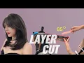 How to Cut a Perfect Medium Layers Layers Hair Cut Tutorial Step-by-Step Easy DIY Trend