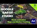 Map Animation and 3D Tracking for Land Listing using google map studio After Effect - Real Estate