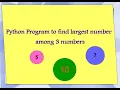 Python program to find greatest number among 3 numbers