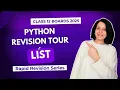 LIST Python Revision Tour CBSE Class 12 Computer Science Boards 2025