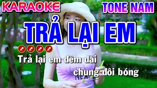 Download Trả Lại Em Karaoke Bolero Nhạc Sống Tone Nam ( BEAT CHUẨN ) - Tình Trần Organ MP3