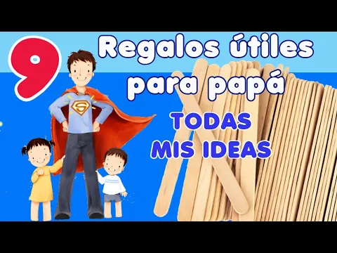 Download MP3 Manualidades para el día del padre fáciles con palitos de helado paleta madera abatelenguas 🧔🏻 papá