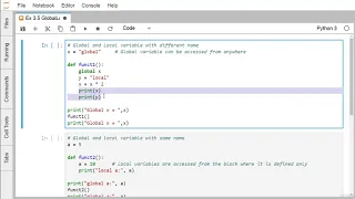 Part 17 Python Global Local and Nonlocal Variable Udemy