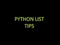 Python Beginner Avoiding mistakes when modifying the Python list