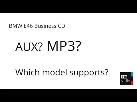 Download MP3 BMW E46 radio supporting AUX \u0026 MP3 - tutorial