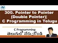 300 Pointer to Pointer Double Pointer C Programming in Telugu
