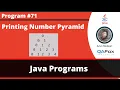Java program to print the number pyramid