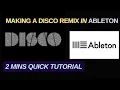How to create a disco remix - quick tutorial