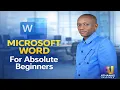 Microsoft Word for Absolute Beginners