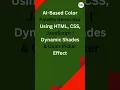 Build an AI-Based Color Palette Generator in 60 Seconds HTML CSS JavaScript
