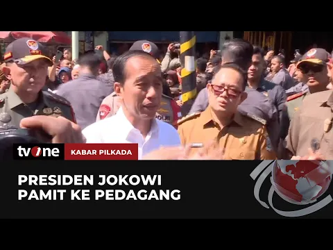 Presiden Jokowi Pamit dan Meminta Maaf kepada Pedagang di Surabaya
