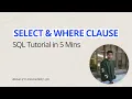 SQL Masterclass for Beginners Learn SELECT WHERE DISTINCT ORDER BY in 5 Minutes