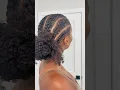 Quick and easy protective hairstyle tutorial feat cornrows into a fun