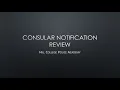 13 Consular Notification Review