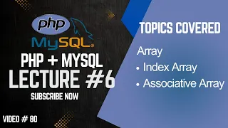 PHP Arrays Explained Indexed Associative Array Functions push pop count unset