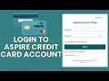Aspire Account Sign In How to Log In to Your Aspire Credit Card Account