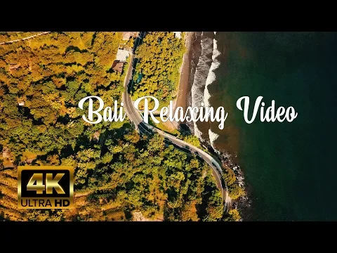 1-Hour BALI Nature Relaxing Video by Drone with Balinese ambient music
