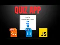 How to make a quiz app HTML CSS Javascript Beginner Friendly Project