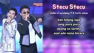 valen x faris adam stecu stecu top 3 malam penentuan dacademy 7 