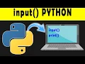 How to take input and print something in screen using python